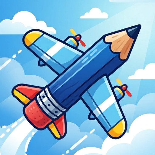 鉛筆飛行機ゲーム アイコン