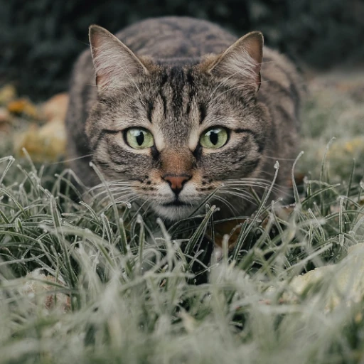 狙いを定めた猫のジグソーパズル